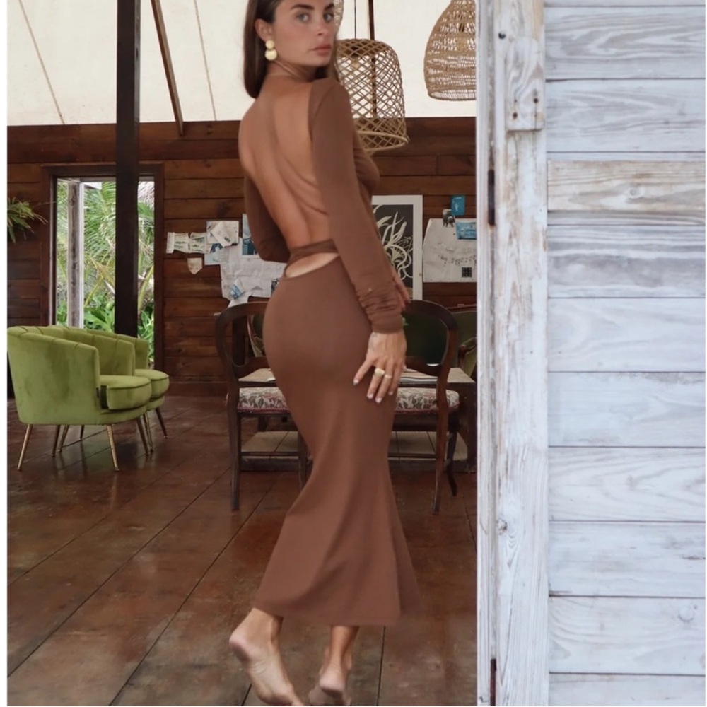 Heavy Manners Pretty Woman Dress - brown